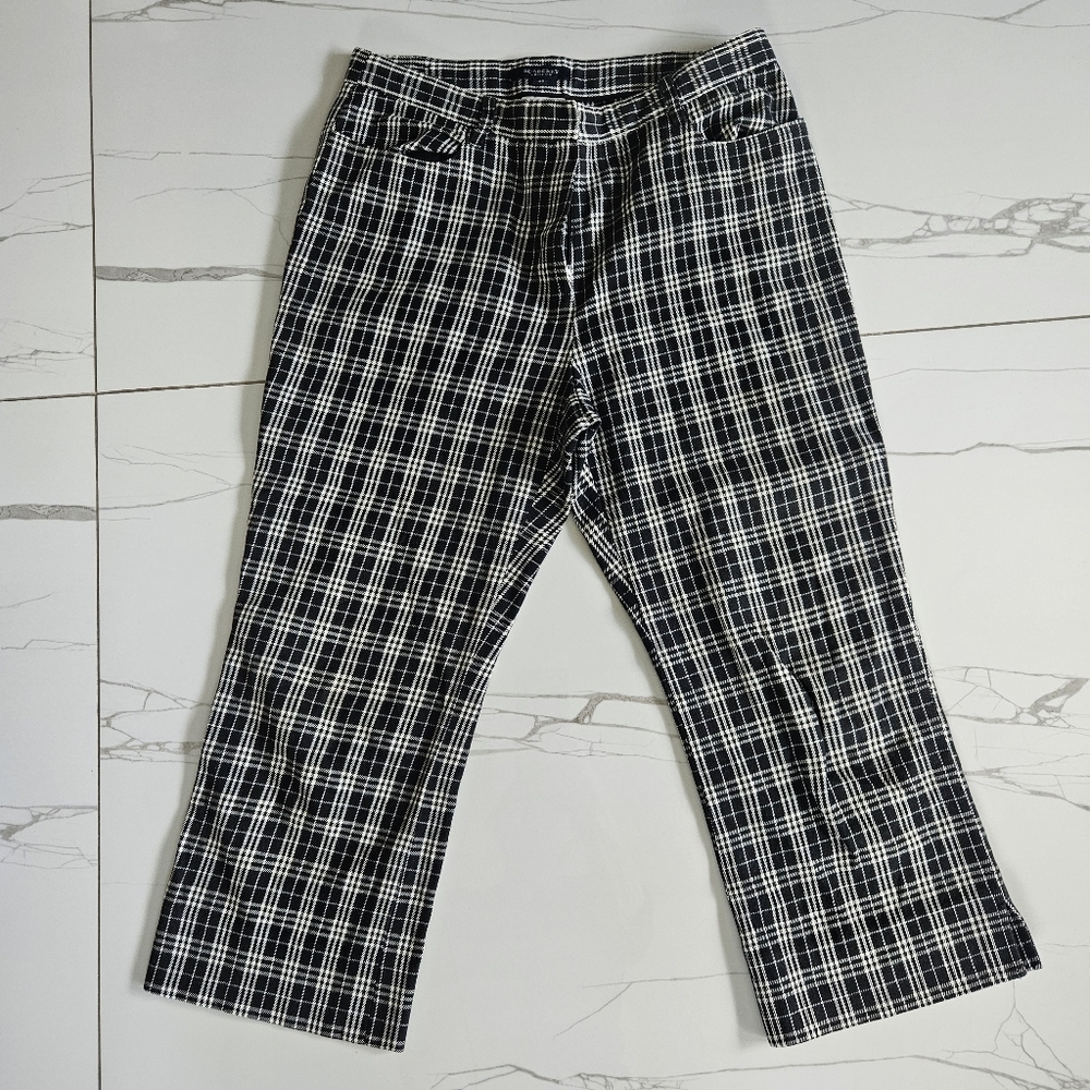 Burberry Trousers Black & White Eur Size 40